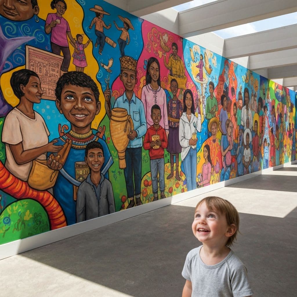 Child showing missing tooth
