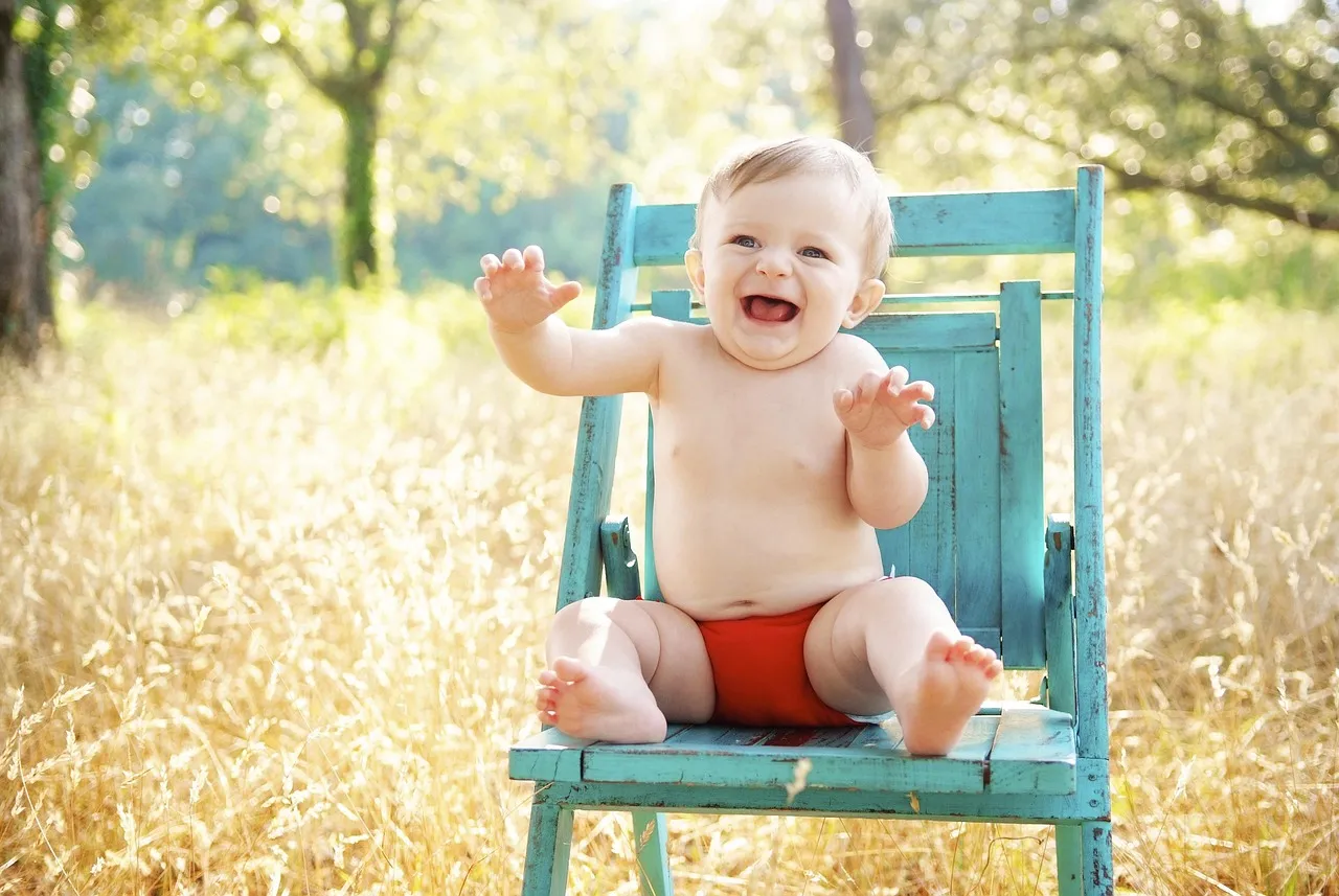 Happy toddler at dentist