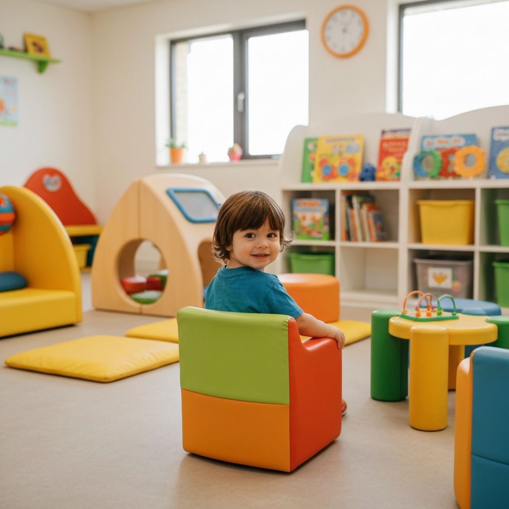 Happy baby at dentist